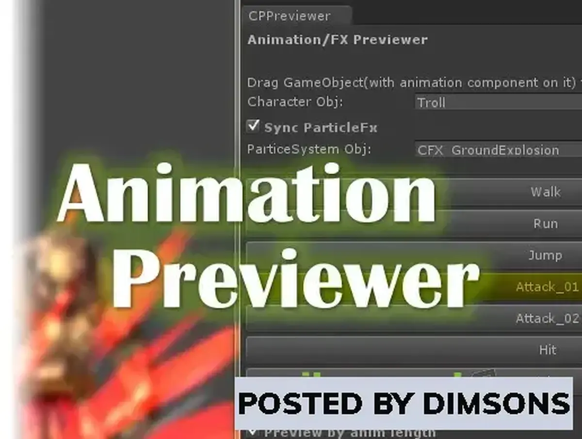 Unity Tools Animation/FX Previewer v1.0