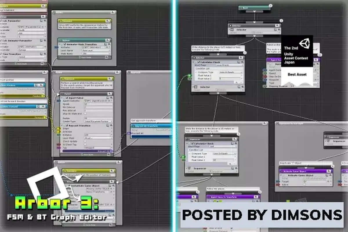 Unity Tools Arbor 3: FSM & BT Graph Editor v3.9.6