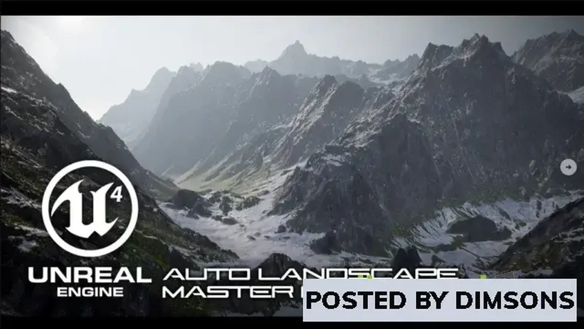 Unreal Engine Textures & Materials Auto Landscape Master Material Pack V2 v4.2x