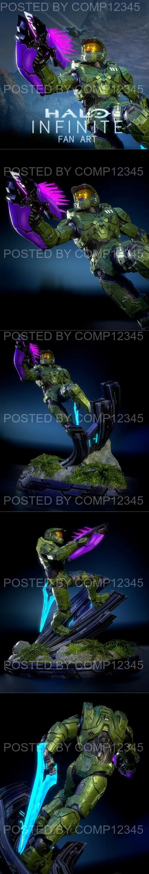 3D Print Model - Halo Infinite Statue - Master Chief