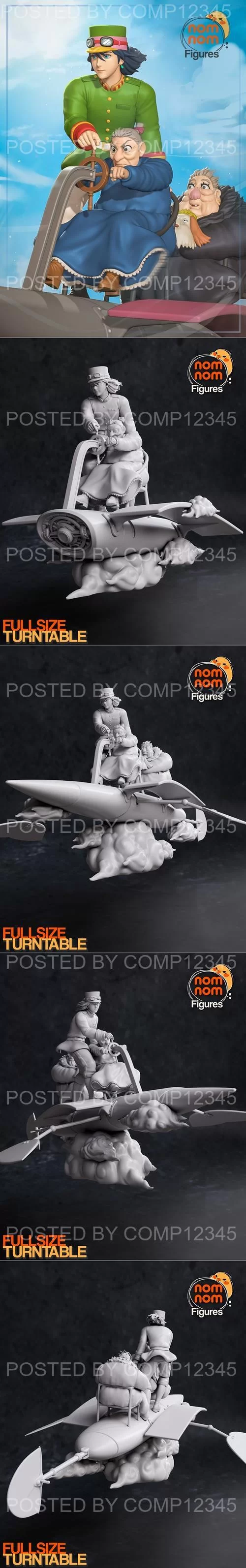 Nomnom Figures - Howl Moving Castle 3D Print