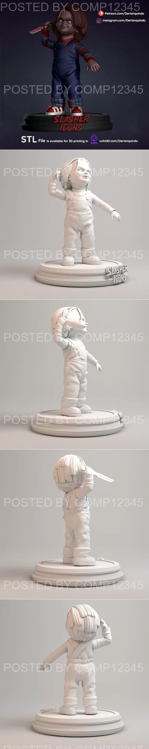 3D Print Model - Derian - Chucky