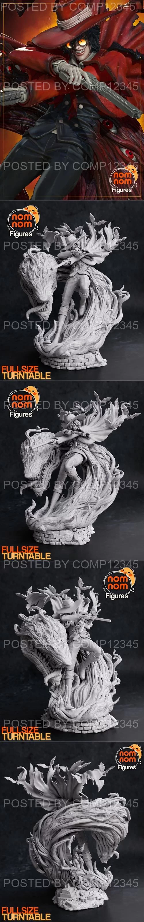 3D Print Model - Nomnom Figures - Alucard from Hellsing