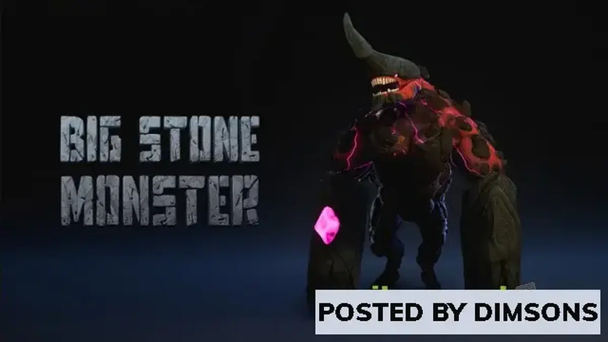 Unreal Engine Characters Big Stone Monster v4.27, 5.0-5.2