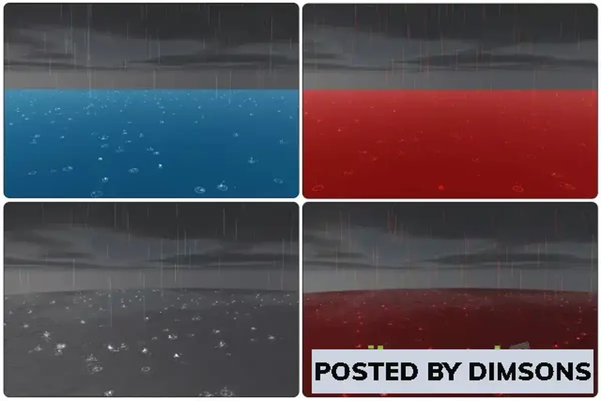 Unity VFX Particles Cartoon Rain & Blood Rain v1.1