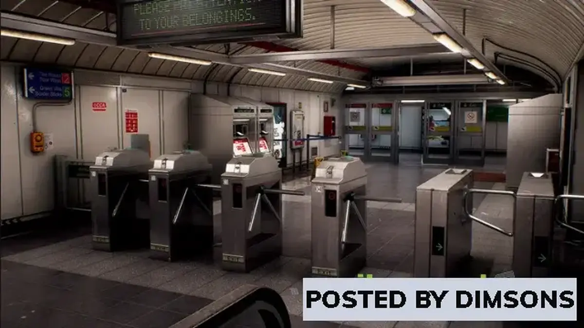 Unreal Engine Environments CCA Subway Train Terminal v4.25-4.27, 5.0-5.2