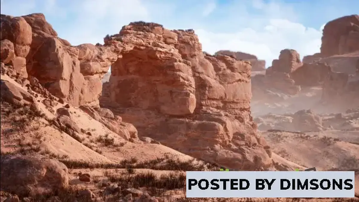 Unreal Engine Props Desert Cliff and Rock Collection v4.26-4.27, 5.0-5.2