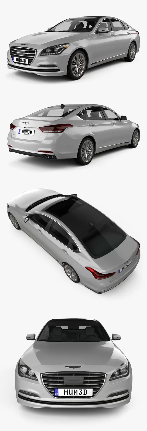 Genesis G80 2020 3D Model