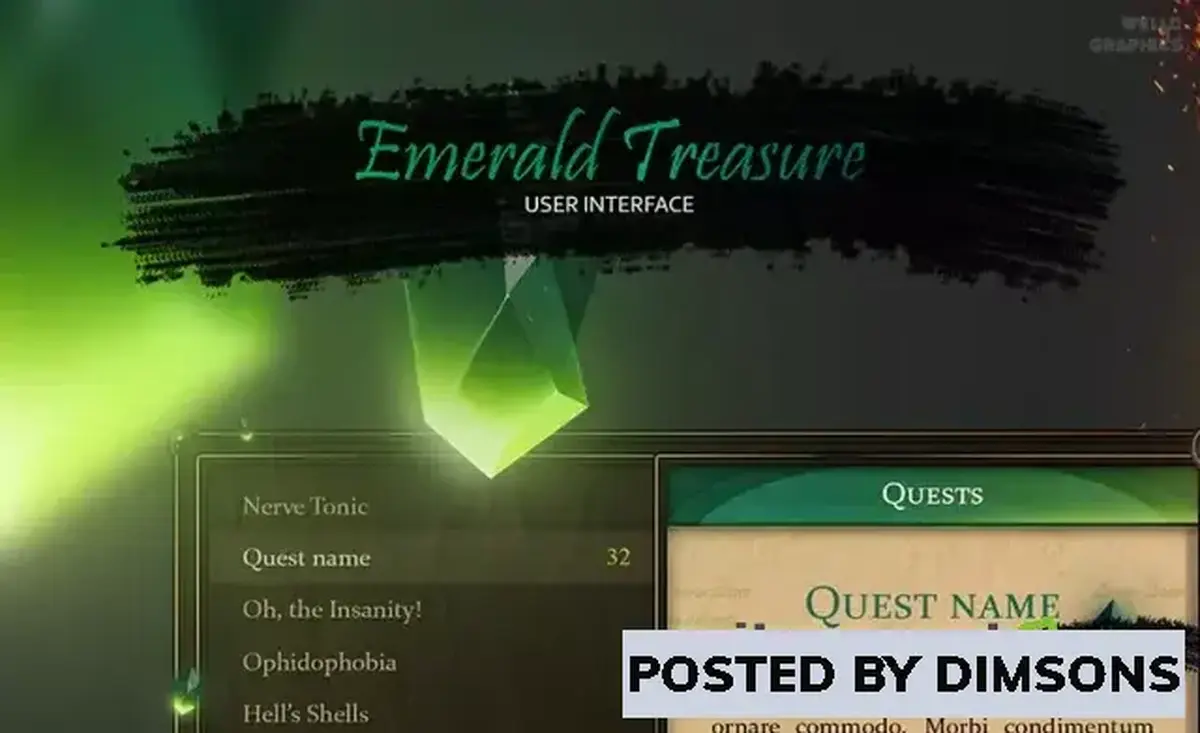 Unity 2D [GUI] Emerald Treasure — THE EMERALD INTERFACE v1.0