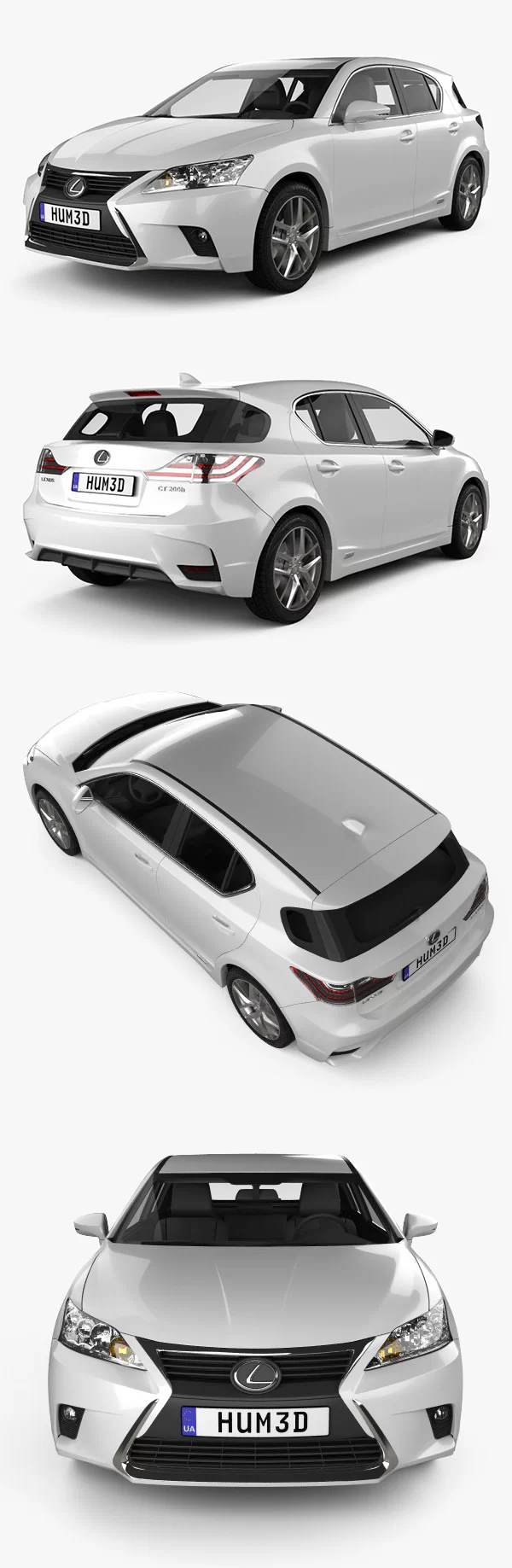 Lexus CT 2014 3D Model