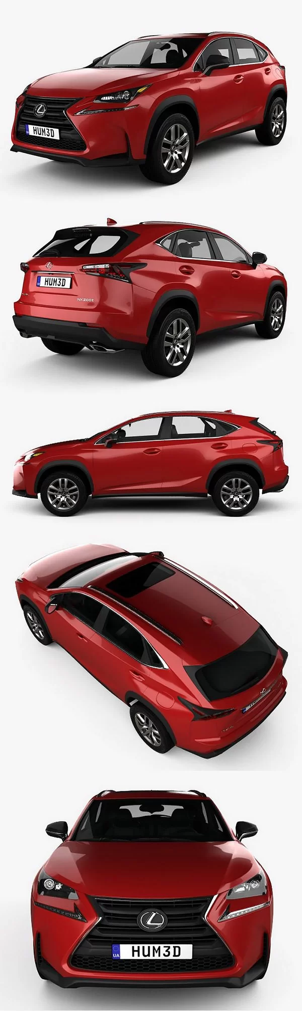 Lexus NX 200t 2019 3D Model