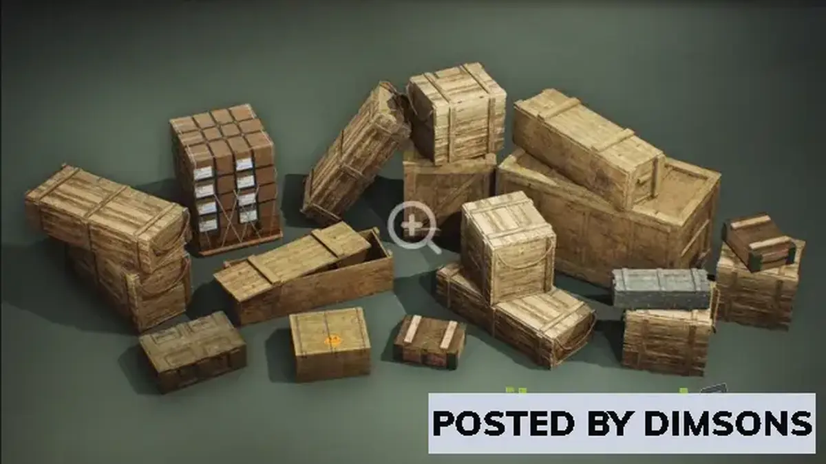 Unreal Engine Props Military Supplies - VOL.6 - Crates v4.17-4.27, 5.0-5.2