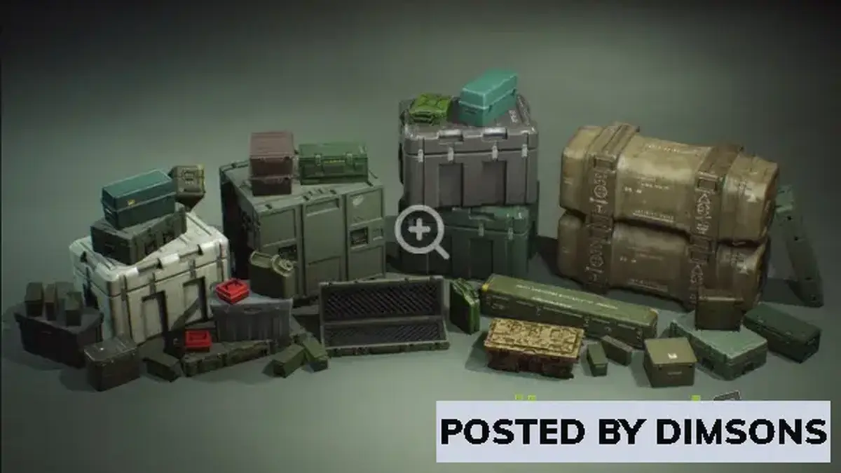 Unreal Engine Props Military Supplies - VOL.7 - Containers v4.17-4.27, 5.0-5.2