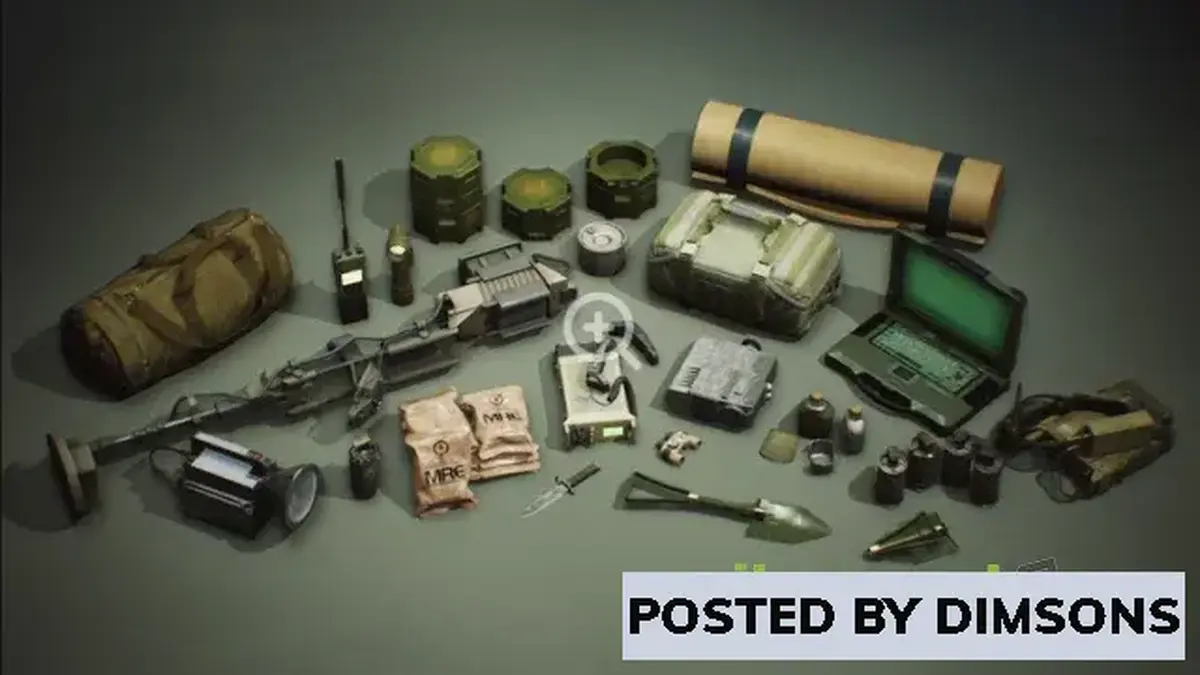 Unreal Engine Props Military Supplies - VOL.8 - Field Supplies v4.17-4.27, 5.0-5.2