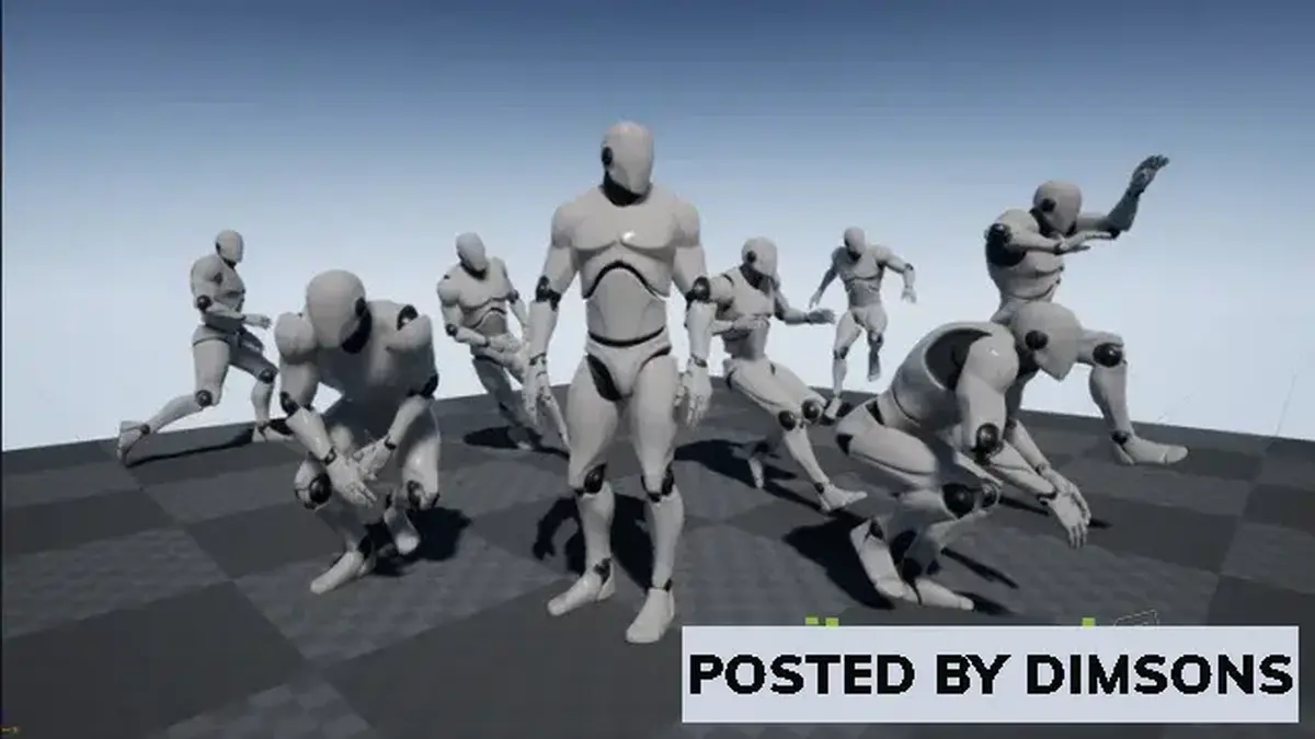 Unreal Engine Animations Mobility Basic - MoCap Pack v2.7B (4.15- 4.27, 5.0-5.2)