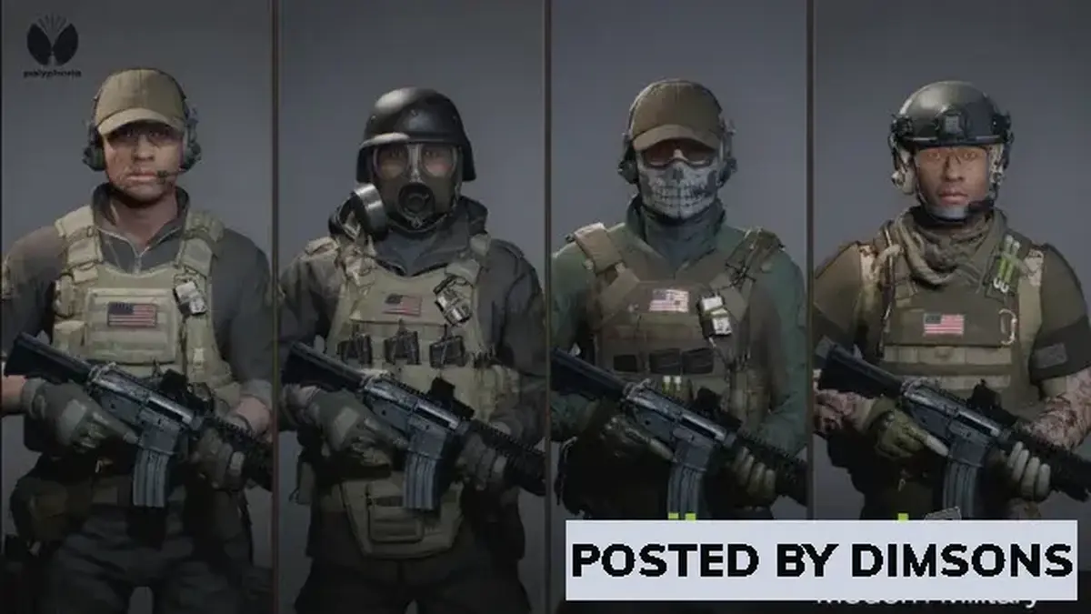 Unreal Engine Characters ModernMilitary Bundle v4.26-4.27, 5.0-5.2