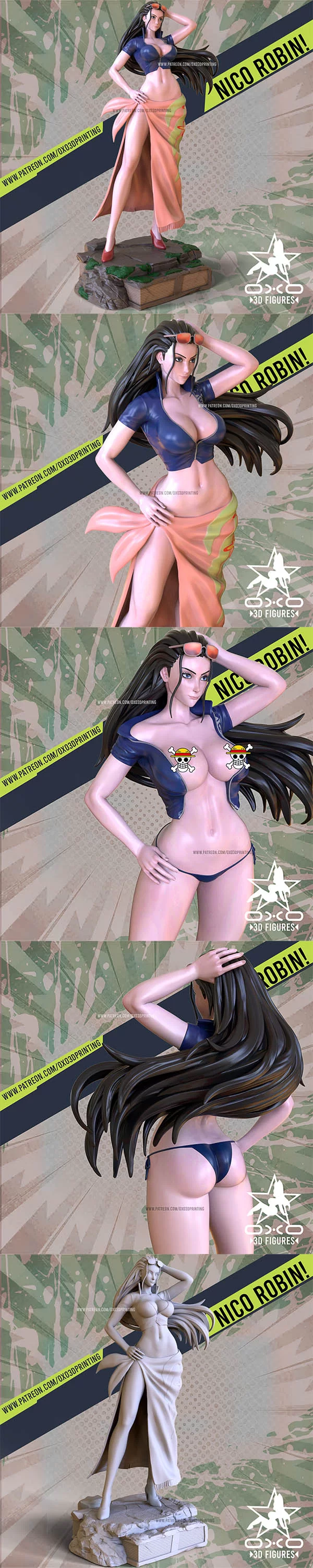 OXO3D – Nico Robin – One Piece – 3D Print