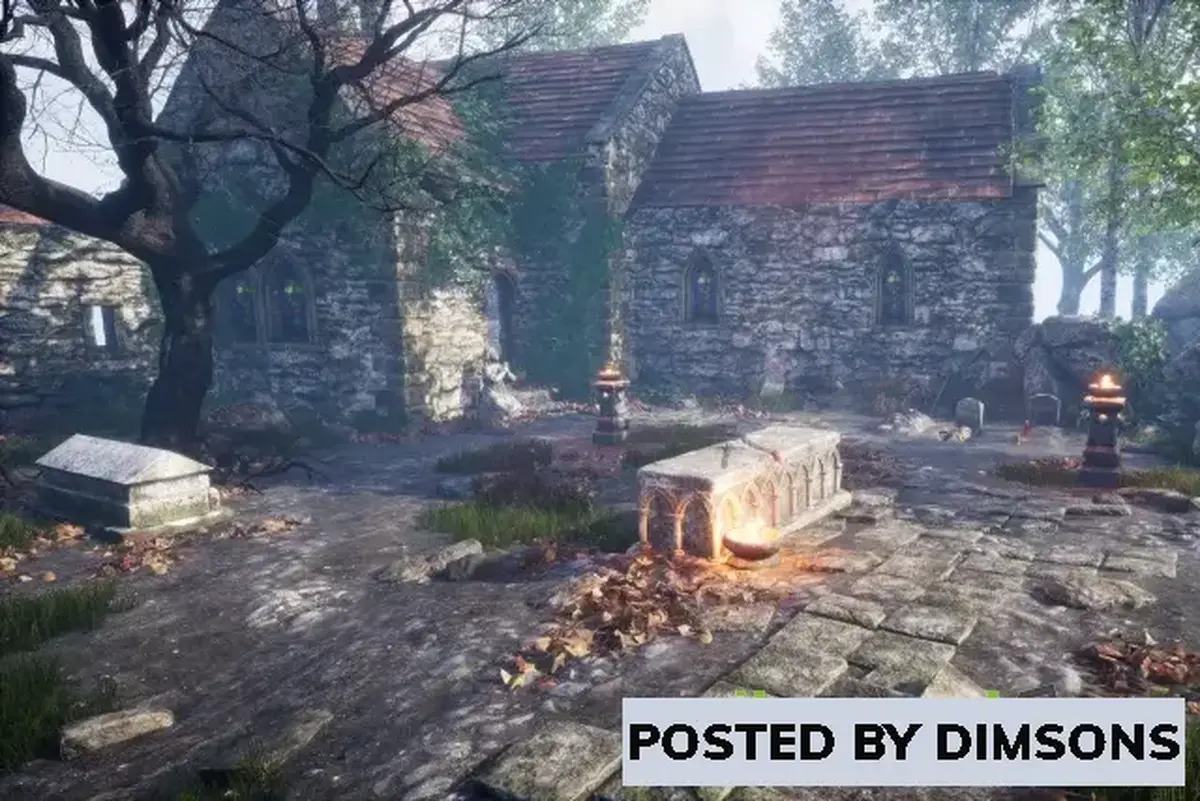 Unity 3D-Models PBR Graveyard and Nature Set 2.0 v3.7.2