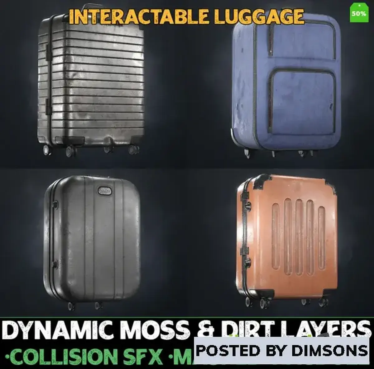 Unreal Engine Props Props - Luggage, Suitcases and Handbags - Vol 1 v5.1