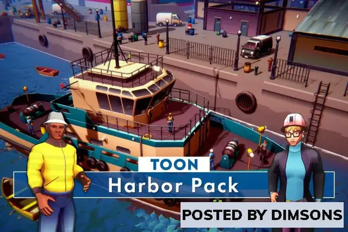 Unity 3D-Models Toon Harbor Pack v1.0.3