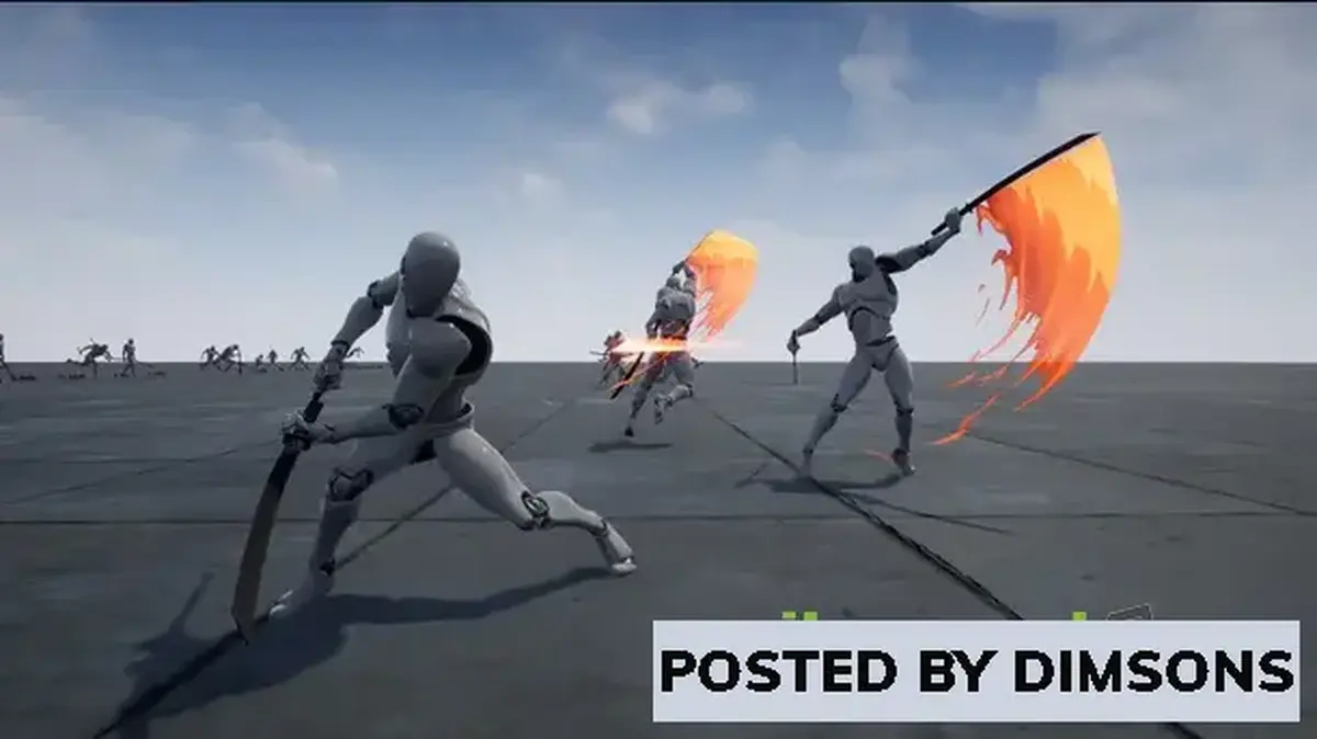 Unreal Engine Animations Two Sword AnimSet v4.15-4.27, 5.0-5.2