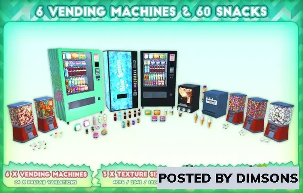 Unity 3D-Models Vending Machine Pack v1.0