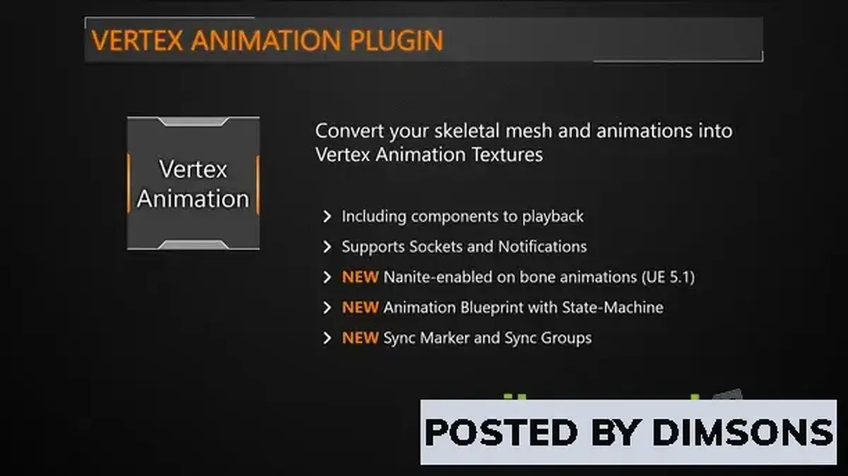Unreal Engine Code Plugins Vertex Animation Manager v5.1