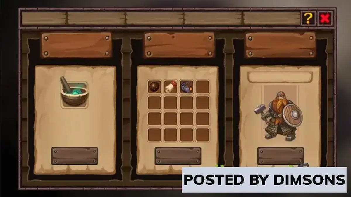 Unreal Engine 2D Assets Wooden UI (UE) v4.15-4.27, 5.0-5.2