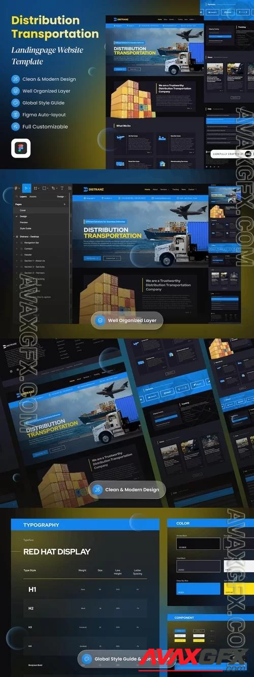 Distribution/Transportation Landing Page Website 9YM8QP9