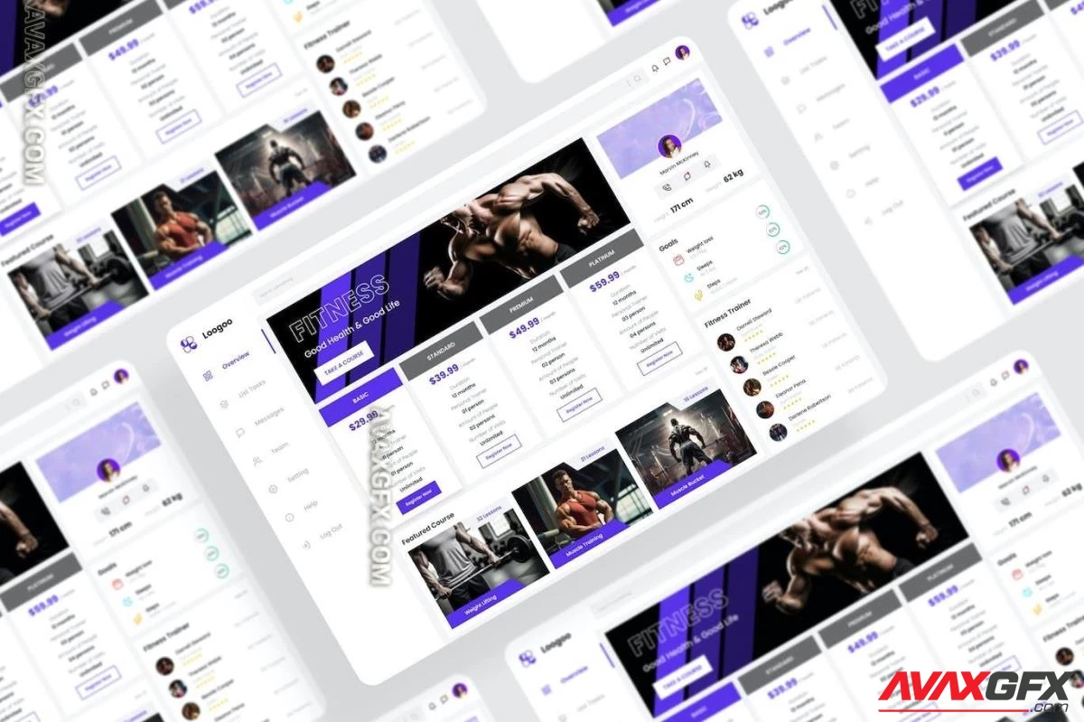 Fitness Dashboard UI Kit