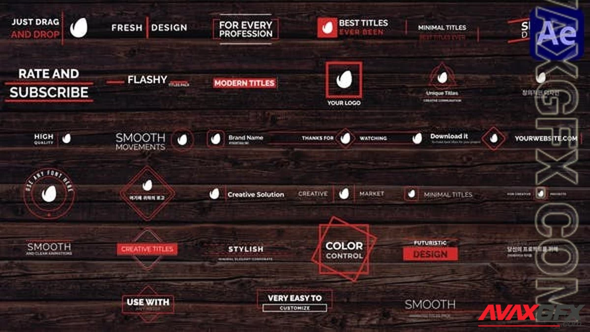 Minimal Modern Titles Pack for After Effects 47381557 [Videohive]