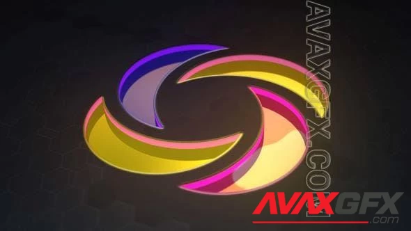 3D Neon Glass Logo Reveal 47708907 [Videohive]