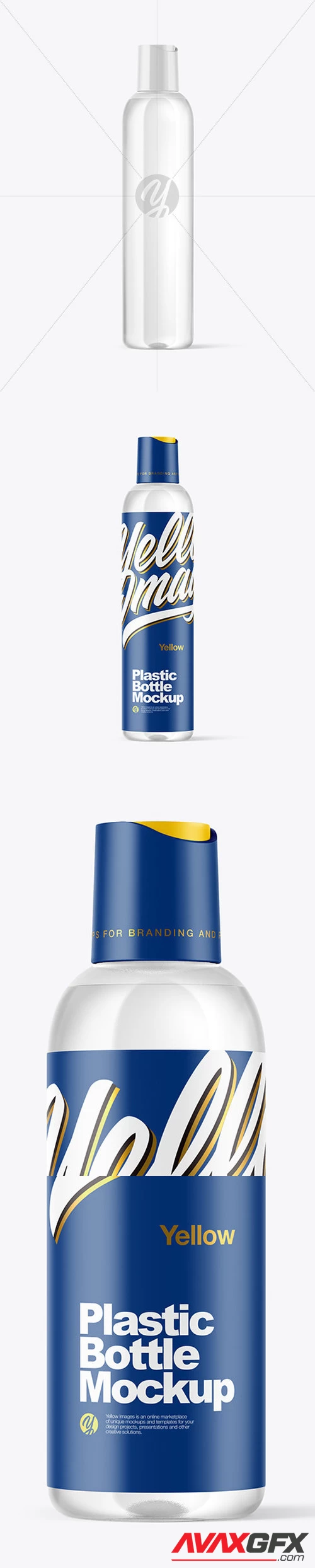 Clear Plastic Bottle Mockup 50188