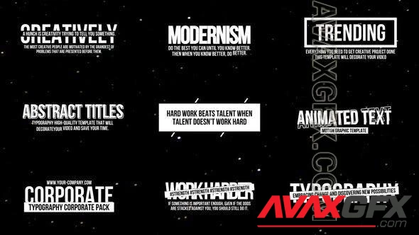 Animated Text Titles 2.0 | After Effects 47674998 [Videohive]