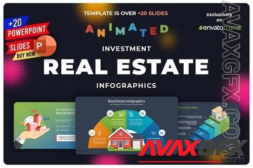 Real Estate Infographics Powerpoint Template PPTX