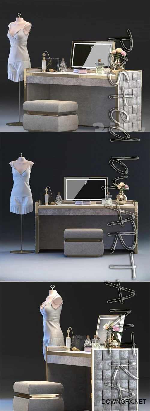 Dressing table Vissionaire - Titania 3D model