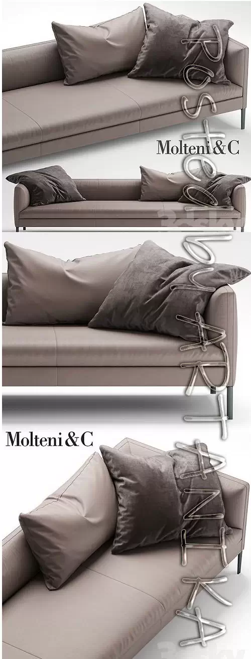 Sofa molteni SOFA PAUL 02 3D Model