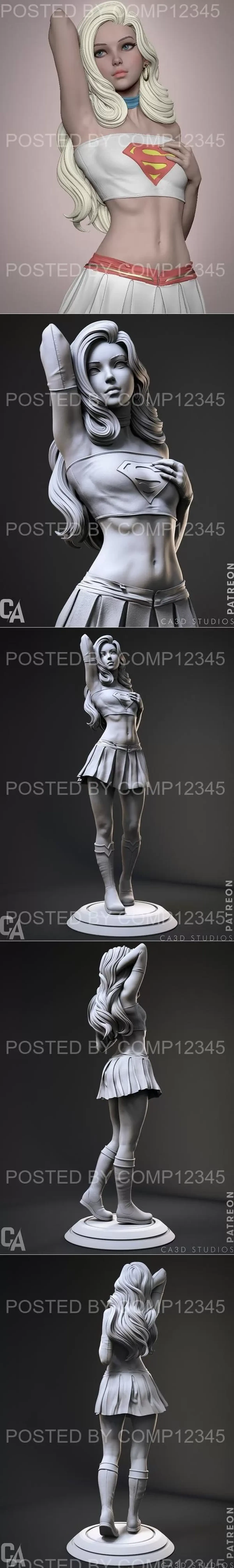 3D Print Model - Ca 3d Studios - Supergirl
