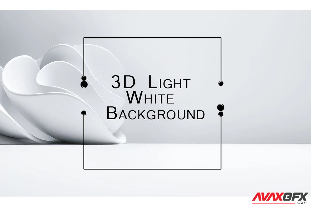 3D Light White Background vol 3