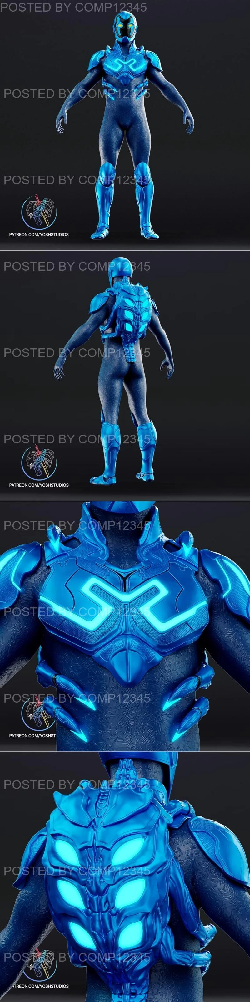 Blue Beetle Costume 3D Print