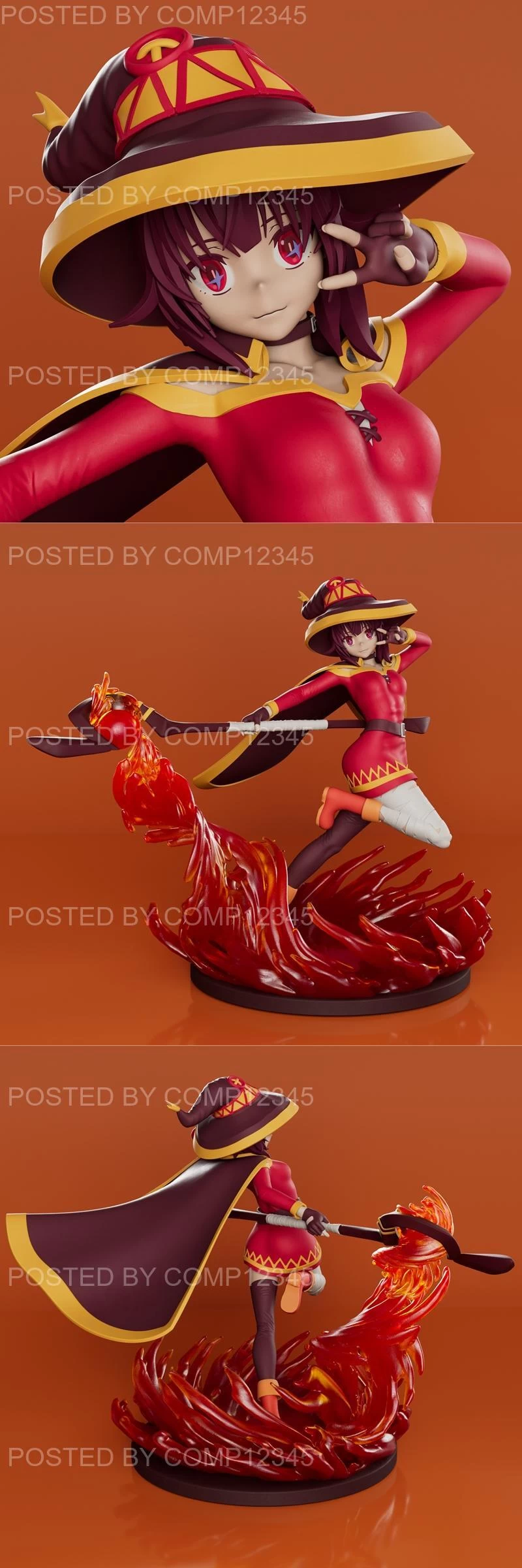 Megumin - Kono Subarashii 3D Print