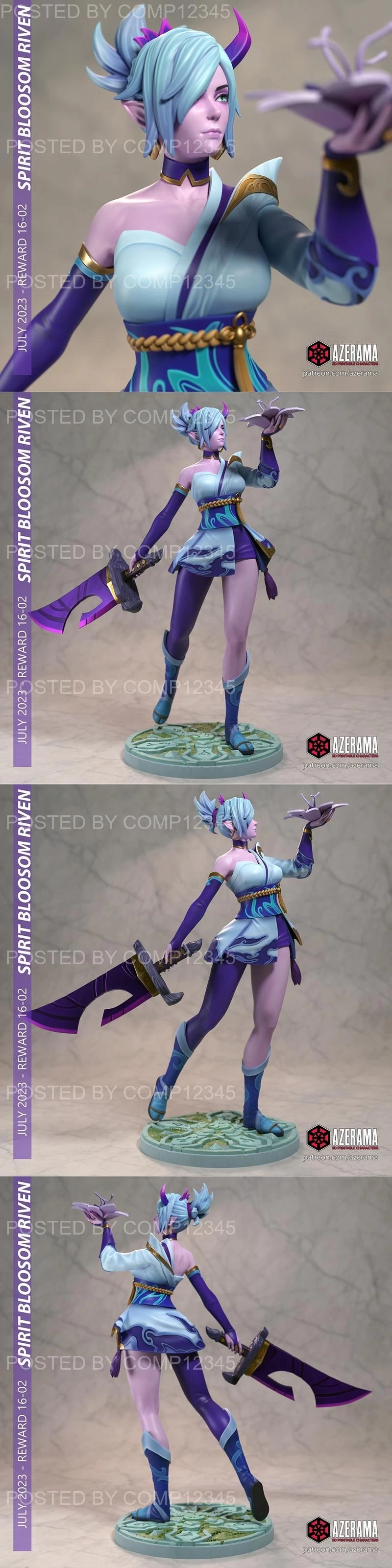 Azerama - Spirit Blossom Riven 3D Print