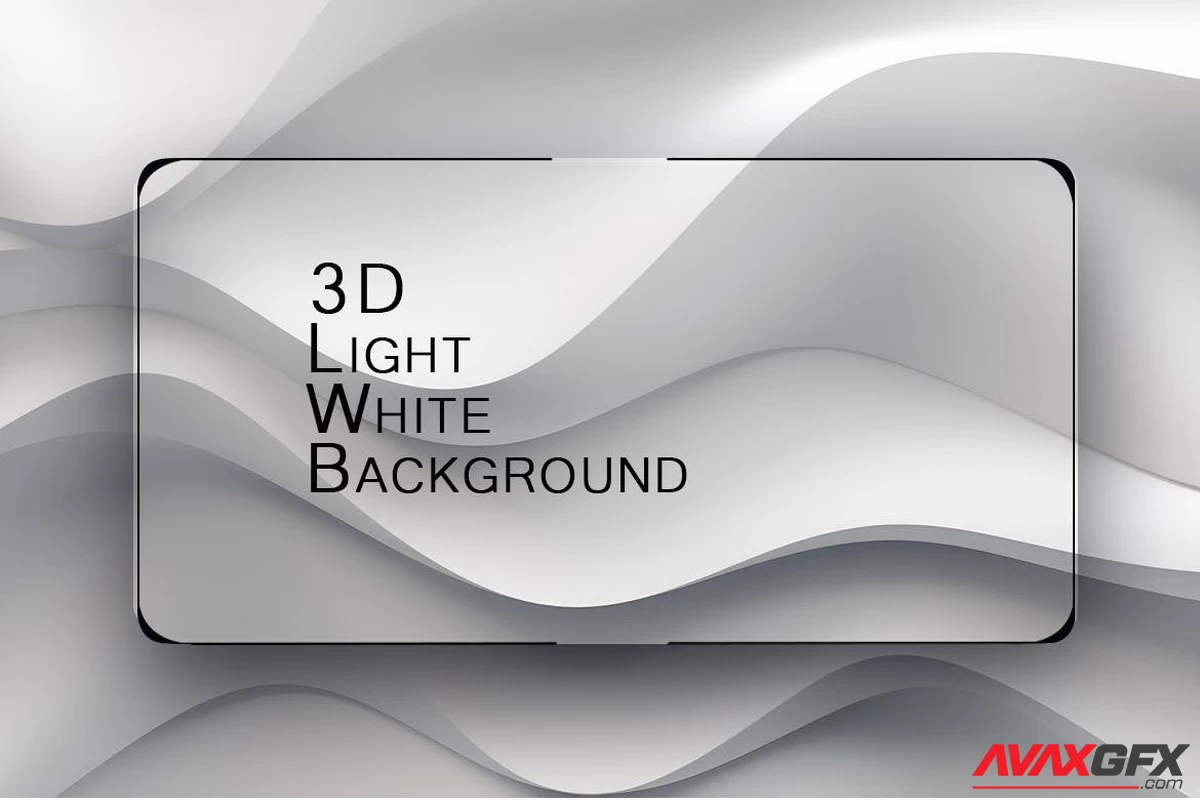 3D Light White Background
