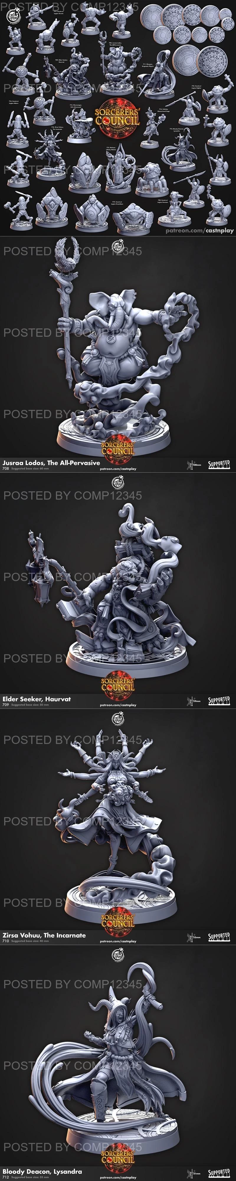 Cast n Play - Sorcerers Council August 2023 3D Print