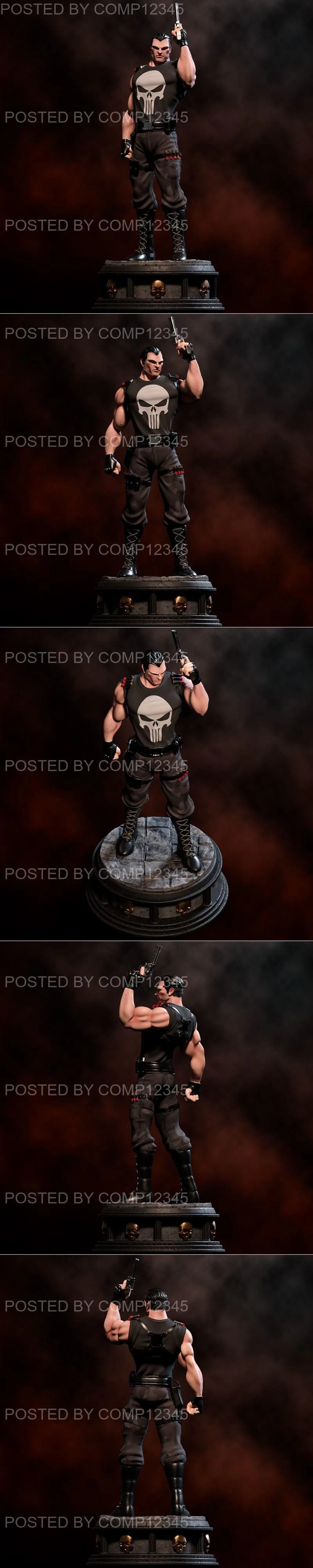 Fanart The Punisher Statue 3D Print