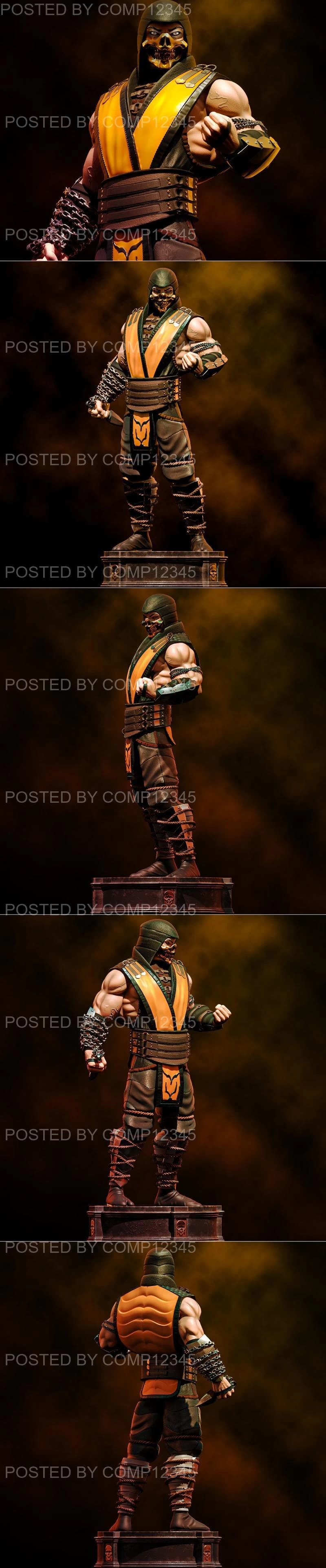 Fanart Mortal Kombat Scorpion Statue 3d Print Avaxgfx 5434