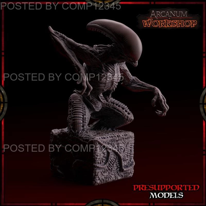 Alien Statuette 3D Print