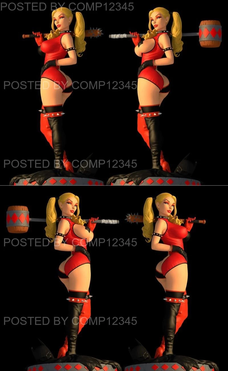 Exclusive - Sexy Harley Quinn 3D Print