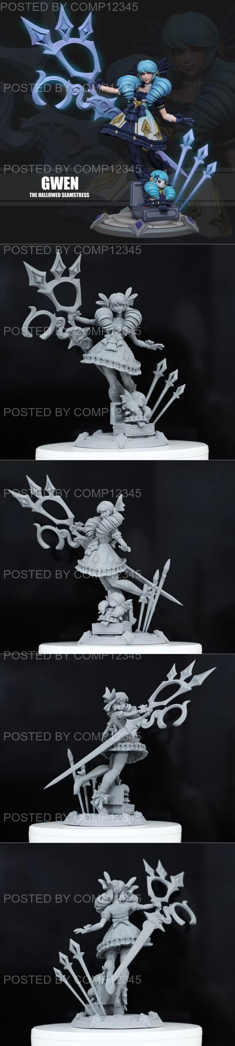 League of Legends Gwen 3D Print