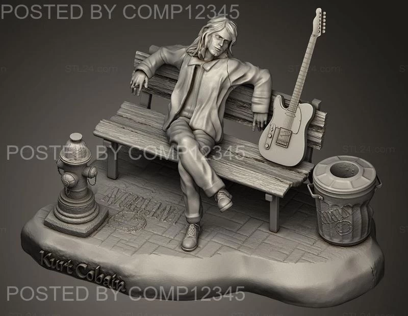 Kurt Cobain 3D Print